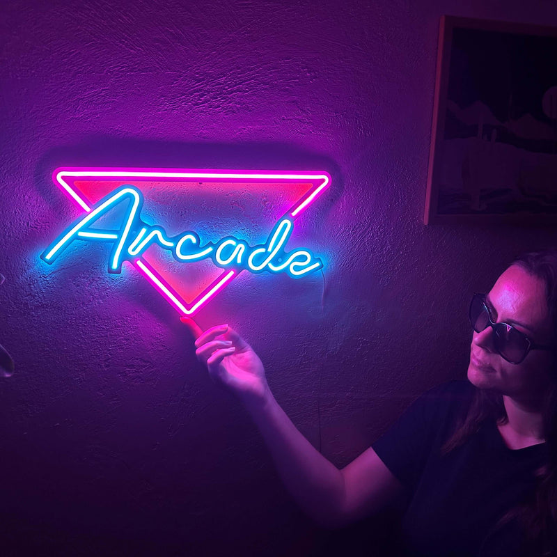 Arcade Neon Metal Sign