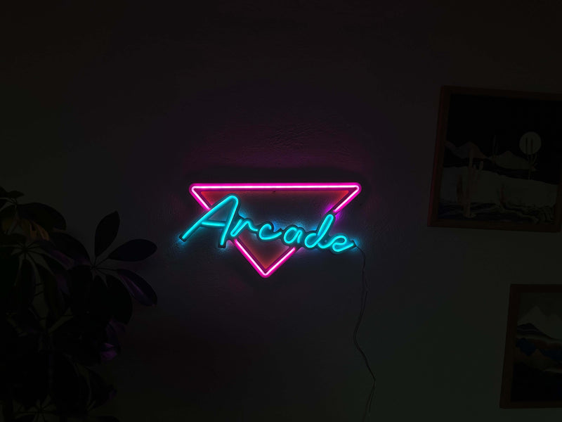 Arcade Neon Metal Sign