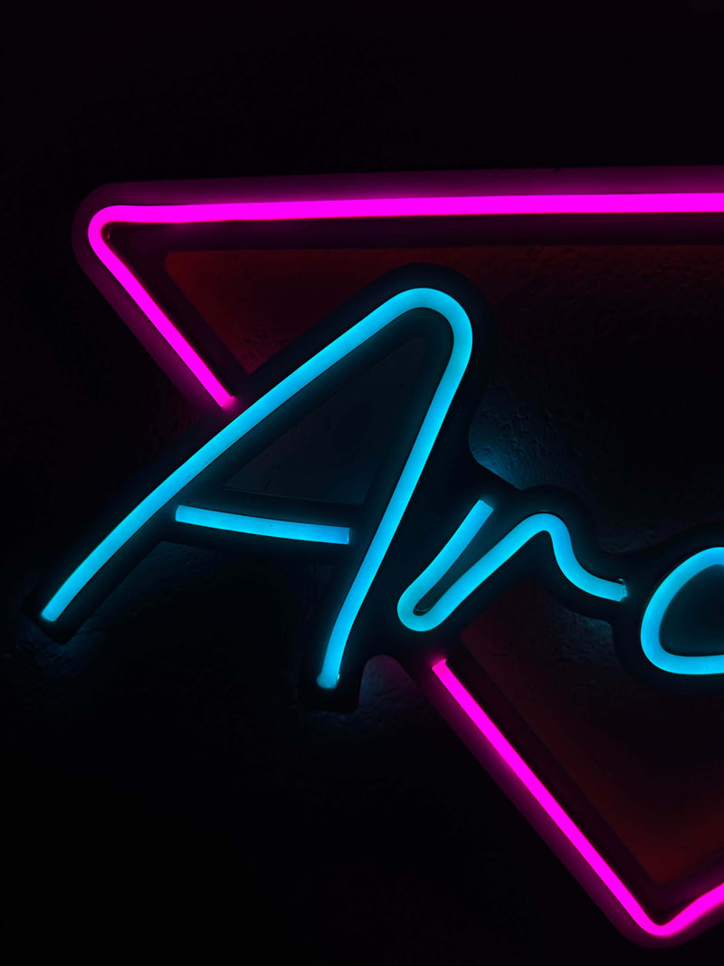 Arcade Neon Metal Sign