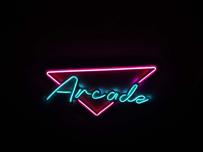 Arcade Neon Metal Sign