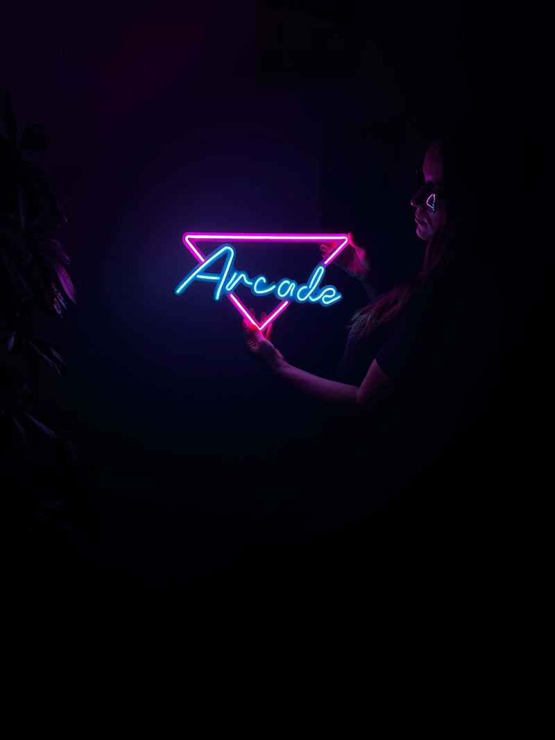 Arcade Neon Metal Sign