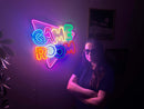 Game Room Neon Metal Sign