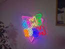 Game Room Neon Metal Sign