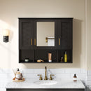 Modern Wall Mounted Medicine Cabinet with Adjustable Shelves and Soft Close Doors by HouseOfZazla