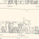 Vintage Map of South Manchester, CT Business Section 1929