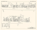 Vintage Map of South Manchester, CT Business Section 1929