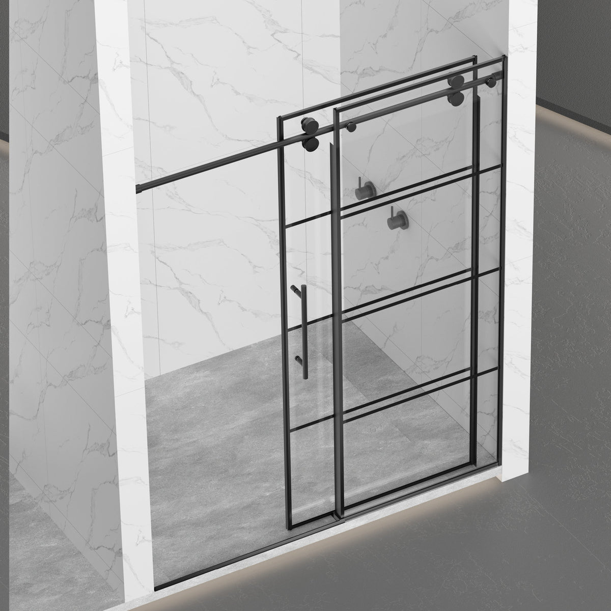 Matte Shower Doors - 56-60" W x 72" H, photo 4 of 10