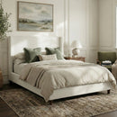 52.7" Tall Upholstered Wingback Queen Platform Bed Frame by HouseOfZazla