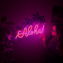 Aloha Neon Metal Sign