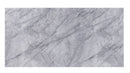 Satinka - Dining Table - Light Gray Printed Faux Marble Top & Mirrored Silver