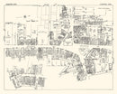 Vintage Map of Stamford, CT Business Section 1929