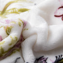 DaDa Bedding Floral Blossoms Spring Cottage Birds Soft Fleece Throw Blanket (XY1010)
