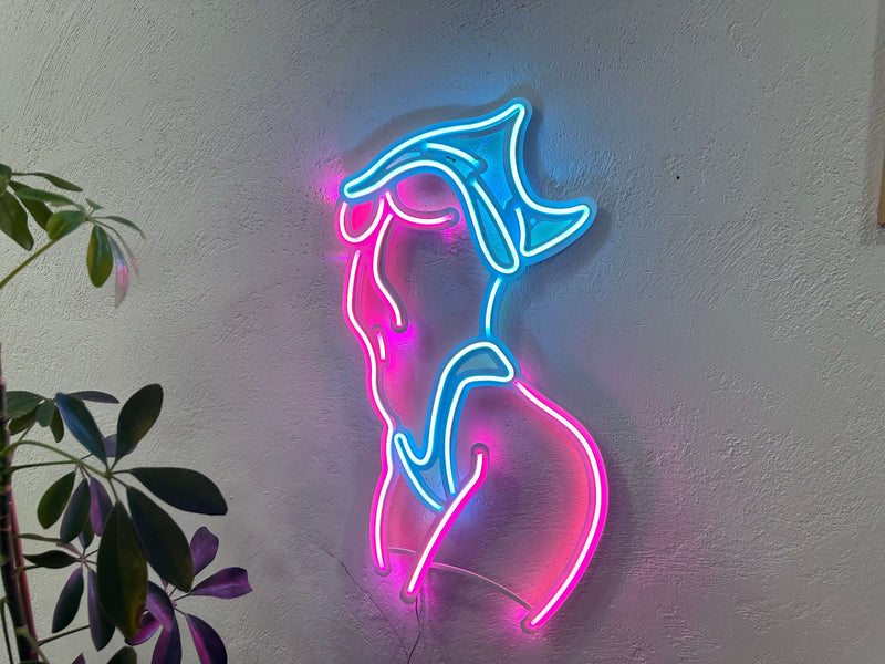 Femme Fatale Neon Metal Sign