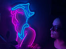 Femme Fatale Neon Metal Sign