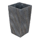 9.4x9.4x18.1' Cement Planter Large, Indoor Outdoor Garden Functional Decor by HouseOfZazla