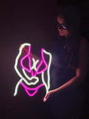 Bikini Girl Neon Metal Sign