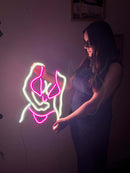 Bikini Girl Neon Metal Sign