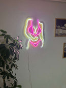 Bikini Girl Neon Metal Sign