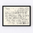 Vintage Map of Syracuse, NY Business Section 1929