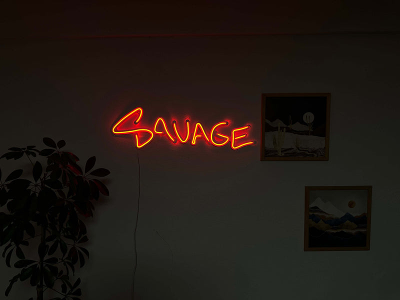 Savage Metal Neon Sign