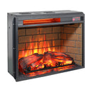 Infrared Quartz Heater Fireplace Insert -Woodlog Version With Brick by Unique Piece Furniture