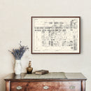 Vintage Map of Toronto, Canada 1929