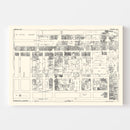 Vintage Map of Toronto, Canada 1929
