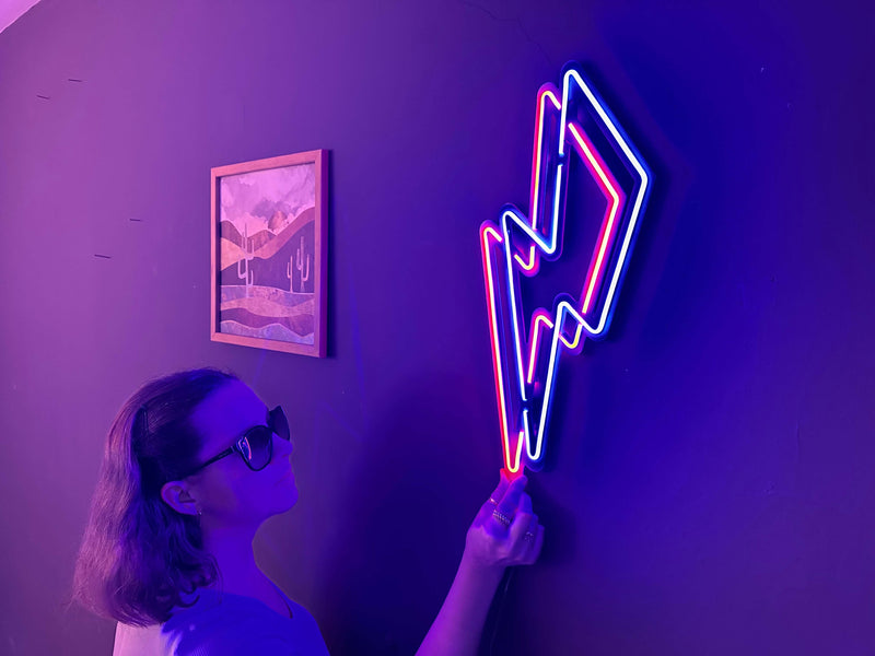 Flash Neon Metal Sign