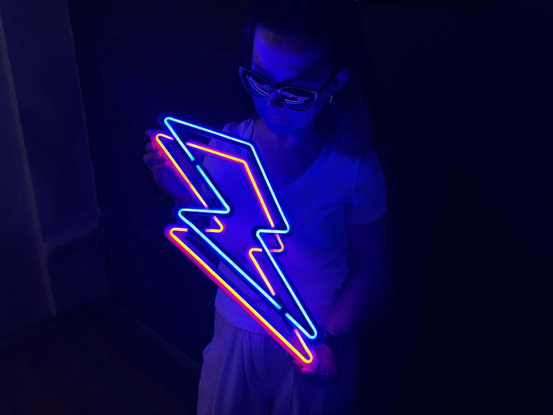Flash Neon Metal Sign