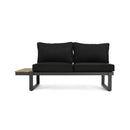 Sterling V-Shaped Outdoor Aluminum 5 Seater Sofa Set with Cushions by HouseOfZazla