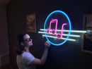 Solfeggio Neon Metal Sign
