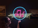 Solfeggio Neon Metal Sign