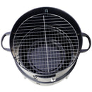 Portable Charcoal Smoker Grill For Outdoor Cooking - Black by HouseOfZazla
