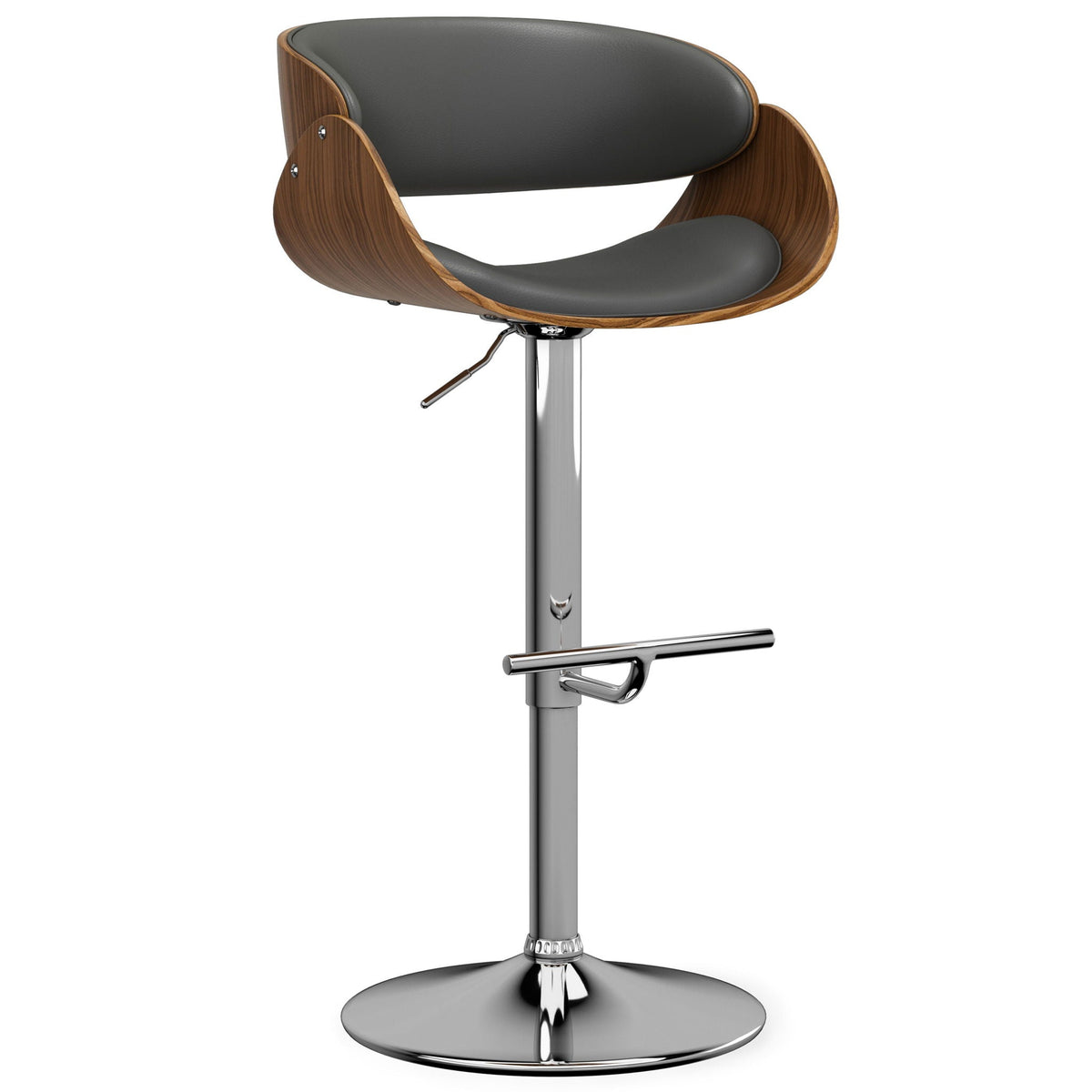Amery - Mid Century Modern Adjustable Swivel Bar Stool, photo 3 of 36