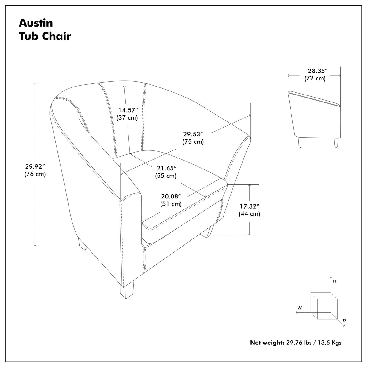 Austin - Transitional Tub Chair, photo 26 of 36