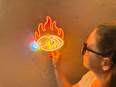 Fried Chicken Neon Metal Sign