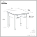 Artisan - End Table - Russet Brown