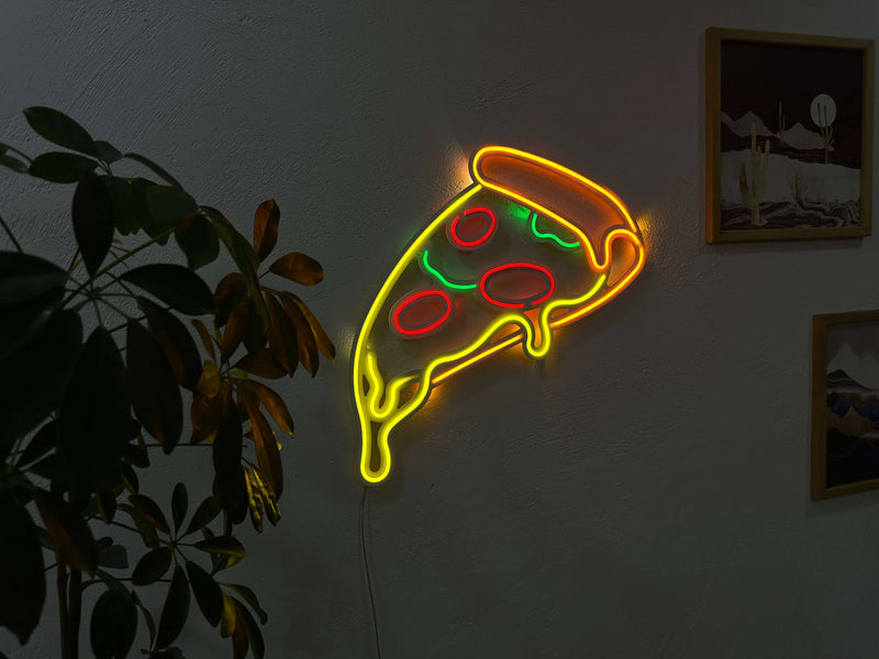 Pizza Neon Metal Sign