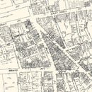 Vintage Map of Waterbury, CT Business Section 1929