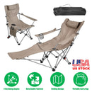 Reclining Camping Chair with Footrest – 4-Position Adjustable