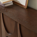 4 Door Accent Cabinet with Solid Wood Carved Doors by HouseOfZazla
