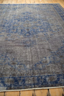 6.5x9 Vintage Distressed Overdyed Oushak Carpet