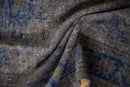 6.5x9 Vintage Distressed Overdyed Oushak Carpet