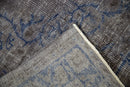 6.5x9 Vintage Distressed Overdyed Oushak Carpet