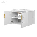 Bathroom Vanity With Sink, Rectangular Storage Cabinet With 2 Soft Closing Doors by Unique Piece Furniture