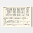 Vintage Map of Wilmington, DE Business Section 1929