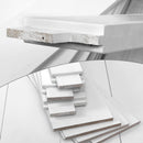 24" x 84" K" Style Wood Primed Standard Barn Door Slab, DIY Unfinished Solid Wood Paneled Door, Interior Single Door Slab