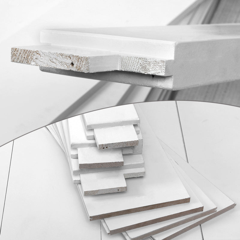 24" x 84" K" Style Wood Primed Standard Barn Door Slab, DIY Unfinished Solid Wood Paneled Door, Interior Single Door Slab