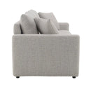 Connie - Boucle Sleeper Sectional Sofa With 2 Toss Pillows - Beige by Unique Piece Furniture