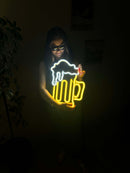 Beer Neon Metal Sign